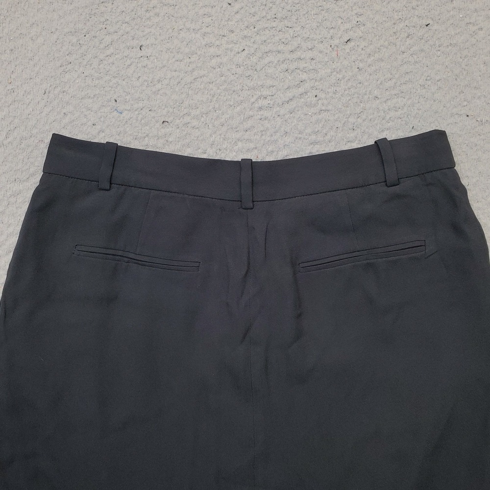 J.Crew Column Skirt Womens 4 Black Pleated Lined Vented Back Formal Professional - Picture 8 of 8
